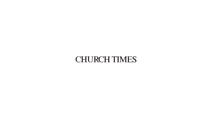 Feature in Church Times