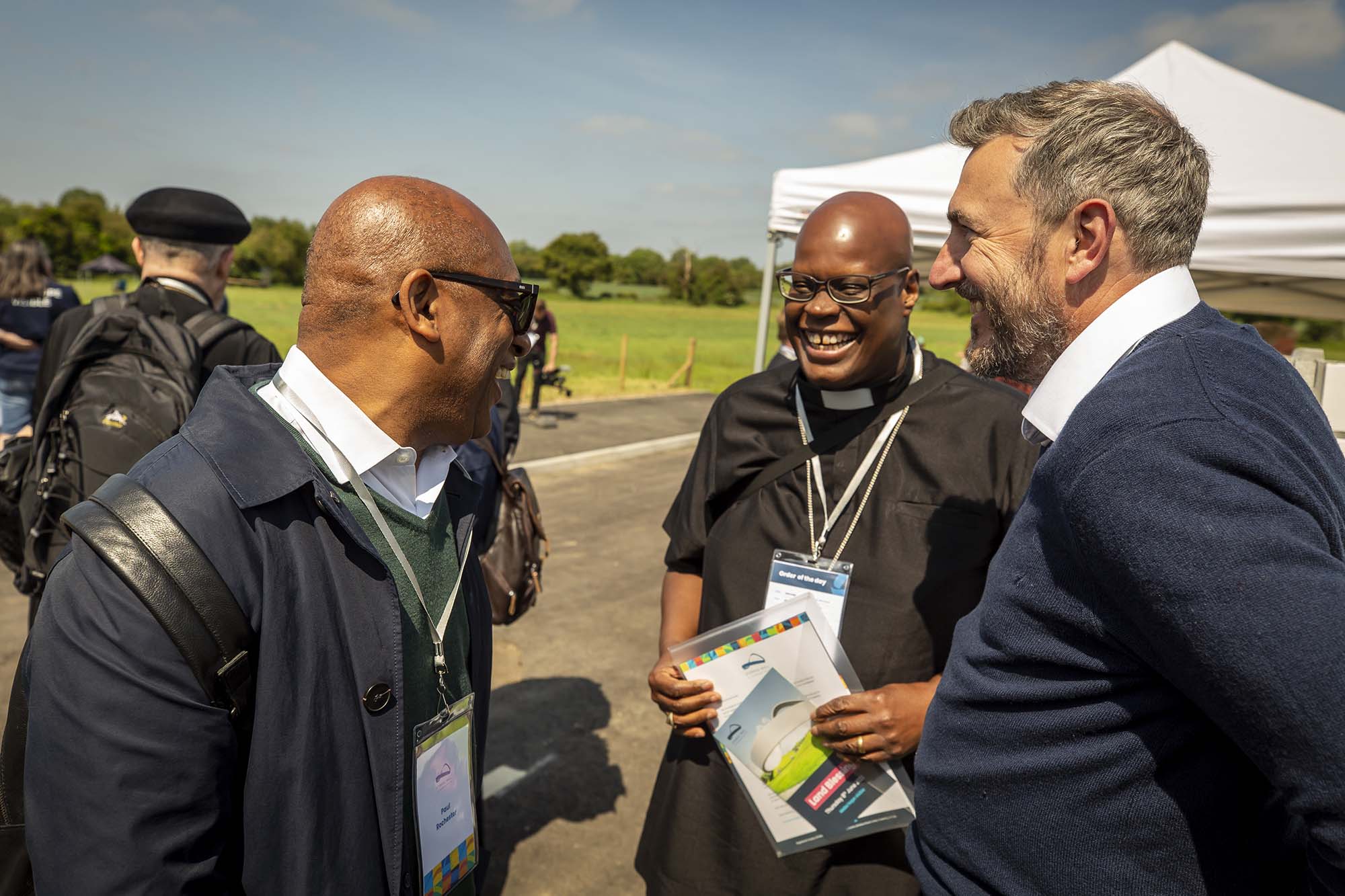 Richard and team at the land blessing event